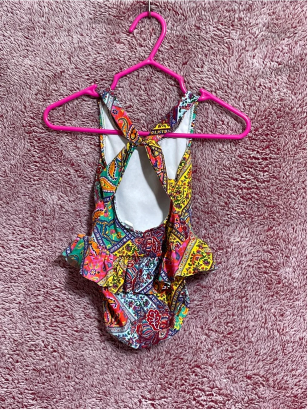 Girls Ralph Lauren One Piece skirt Swimsuit 9 Months Multi-color Paisley